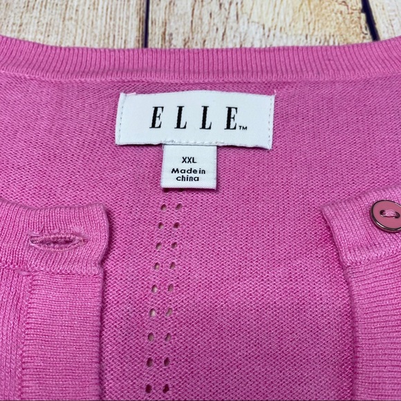 ELLE Pink Sweater & Sleeveless Floral Top Set XXL - Picture 8 of 8